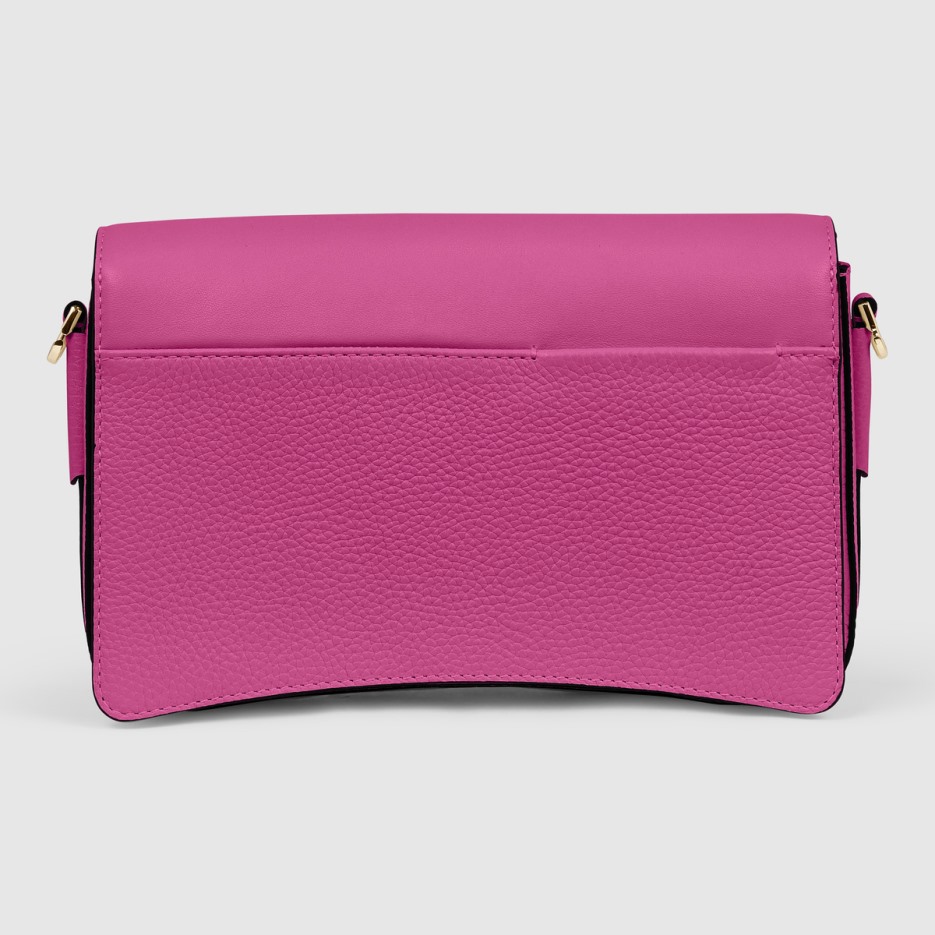 Fukszia Textureblock Kazettás Táska Teljes Méretű Ecco Hungary