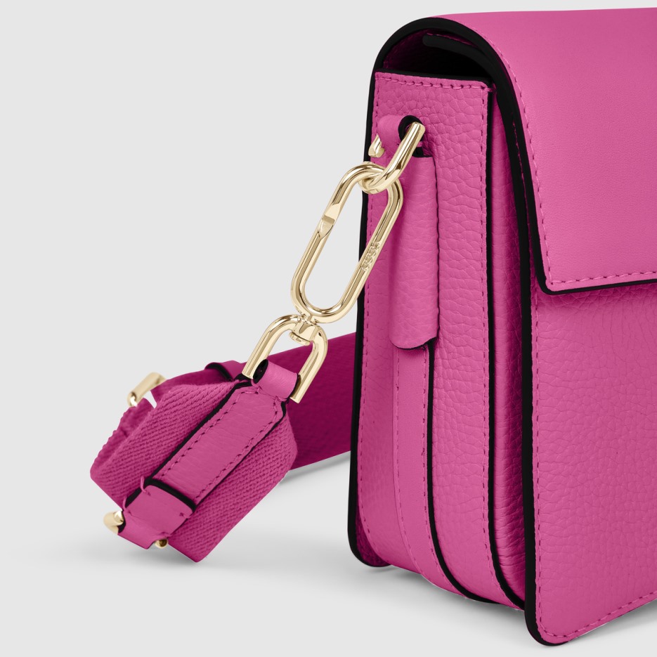 Fukszia Textureblock Kazettás Táska Teljes Méretű Ecco Hungary