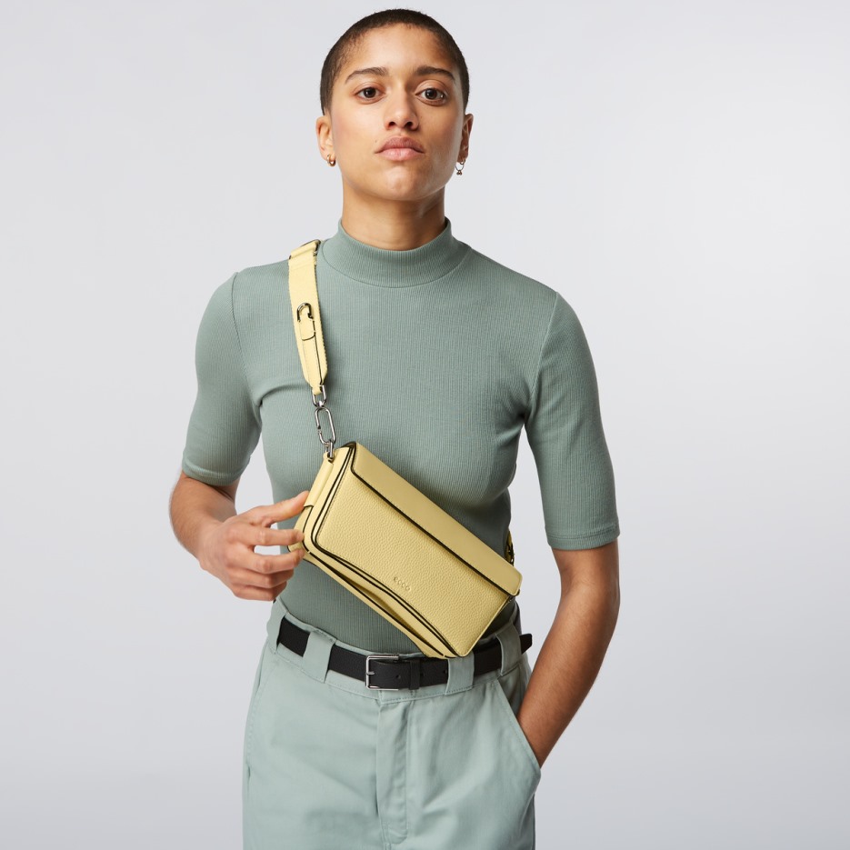 Textureblock Kazettás Táska Kompakt Halvány Ecco Hungary